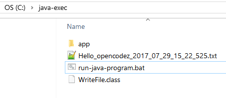 execute bat file from Java