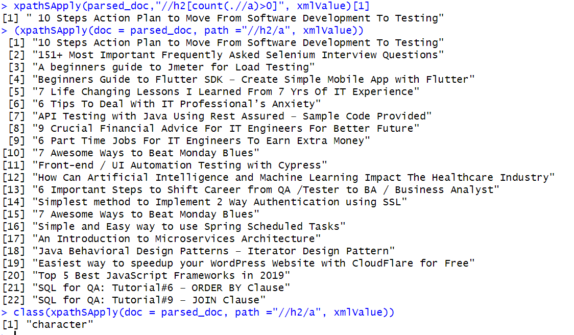 XPath for Web Scraping with R- Detailed Step By Step Guide